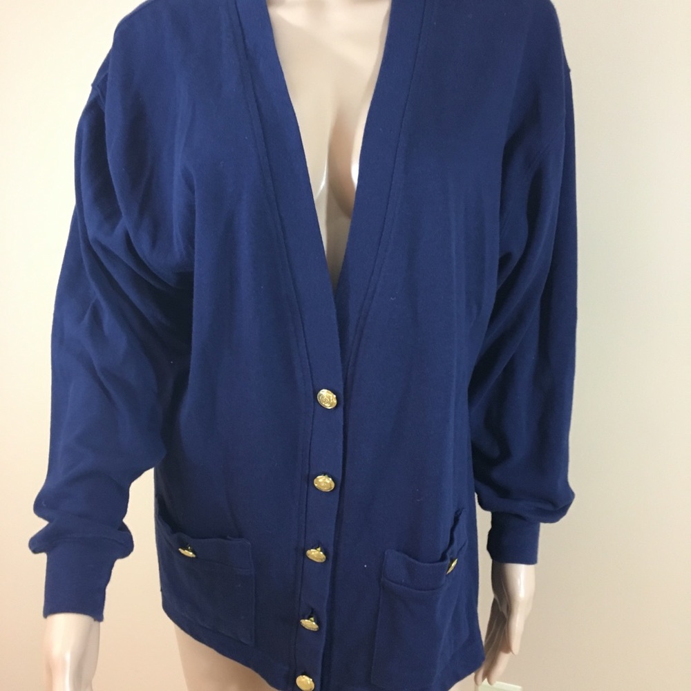 HASTING And SMITH cardigan blue navy size Mp